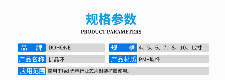 擴(kuò)晶子母環(huán)產(chǎn)品應(yīng)用范圍